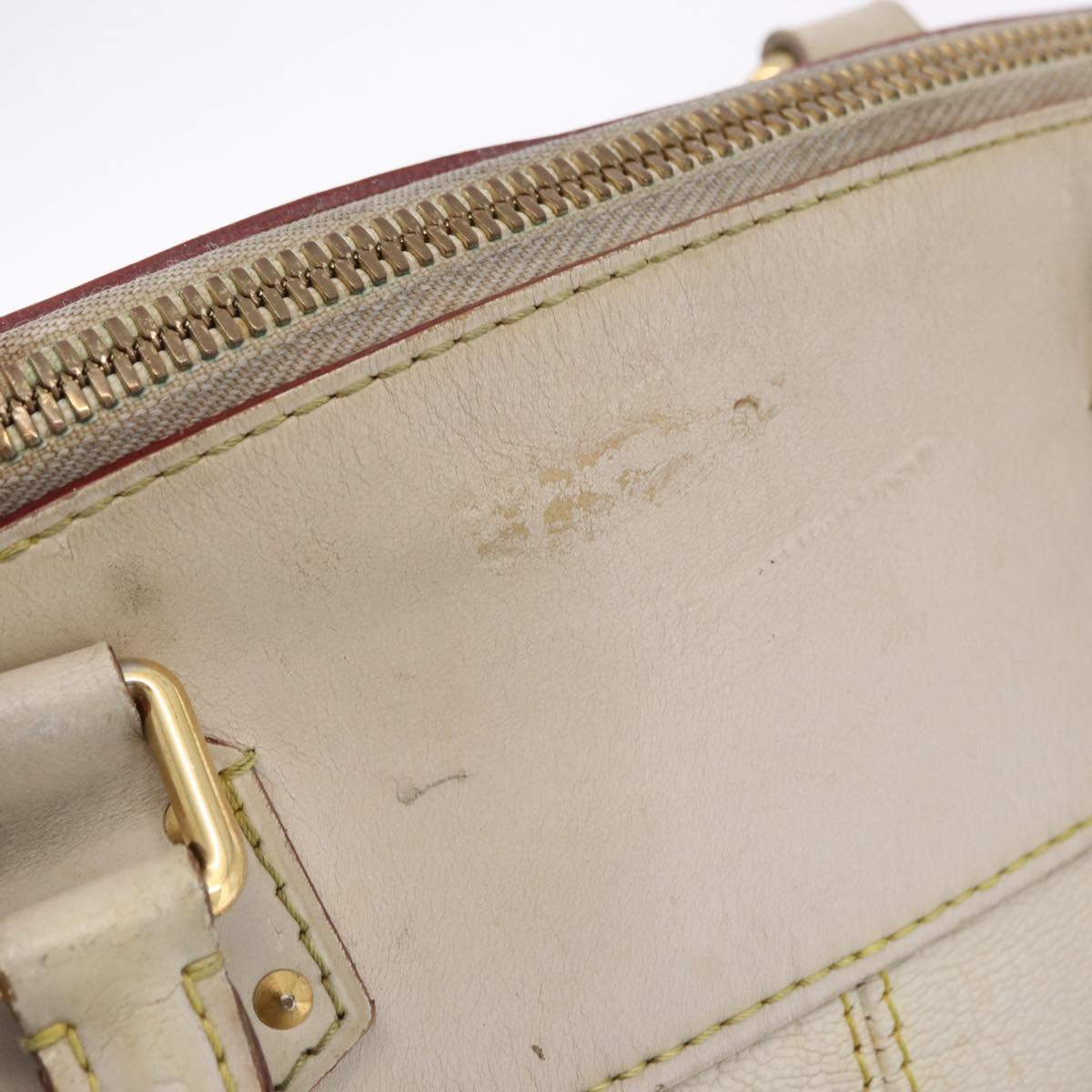 LOUIS VUITTON Suhari Rock It PM Hand Bag White M91887 LV Auth 195302