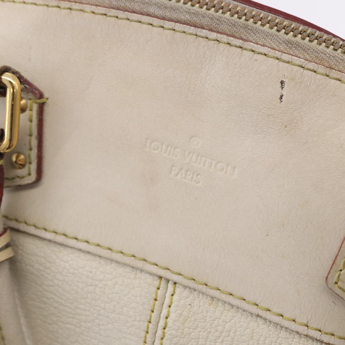 LOUIS VUITTON Suhari Rock It PM Hand Bag White M91887 LV Auth 195302