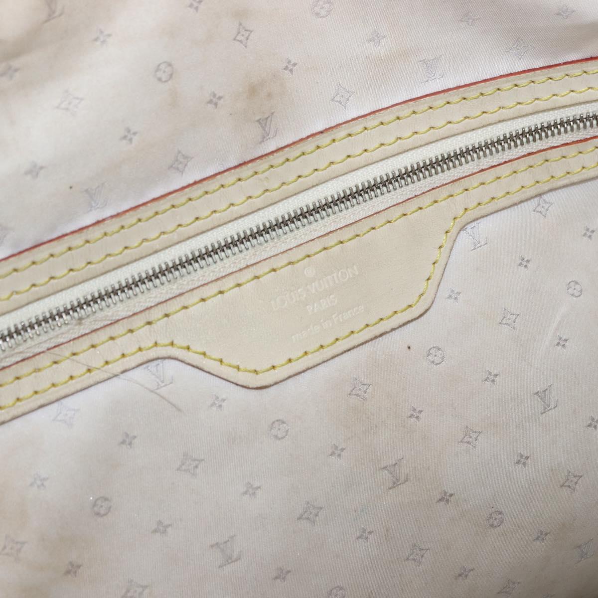 LOUIS VUITTON Suhari Rock It PM Hand Bag White M91887 LV Auth 195302