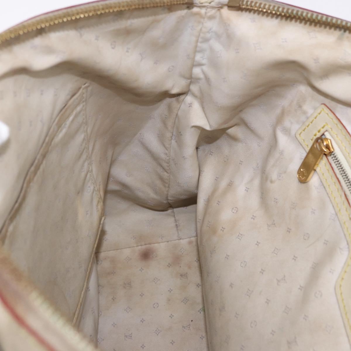 LOUIS VUITTON Suhari Rock It PM Hand Bag White M91887 LV Auth 195302