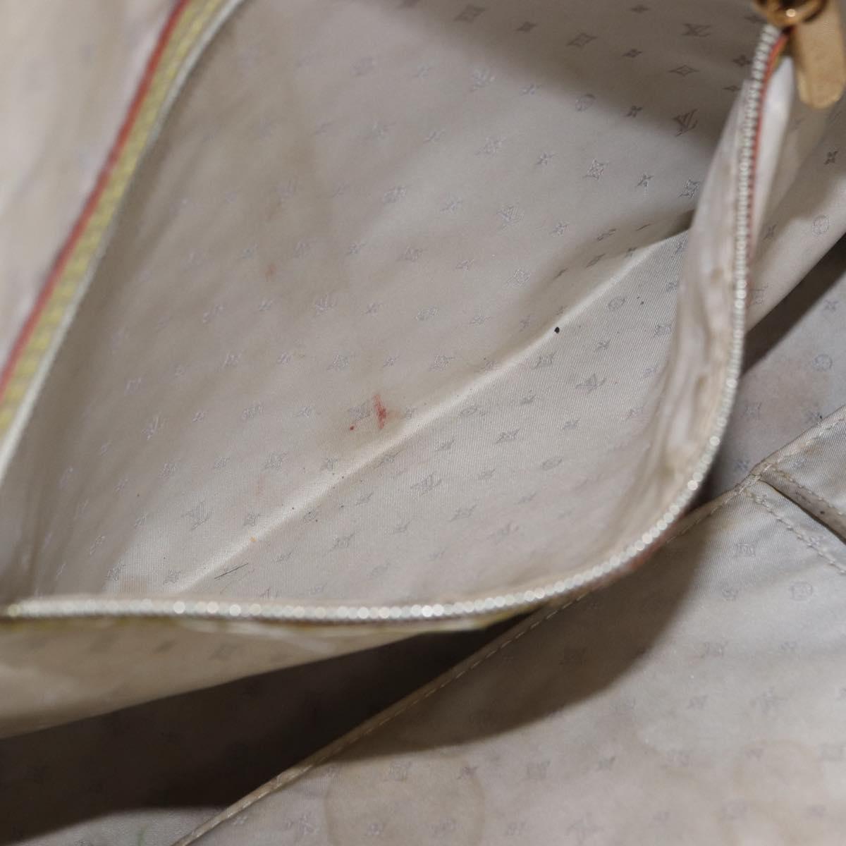 LOUIS VUITTON Suhari Rock It PM Hand Bag White M91887 LV Auth 195302