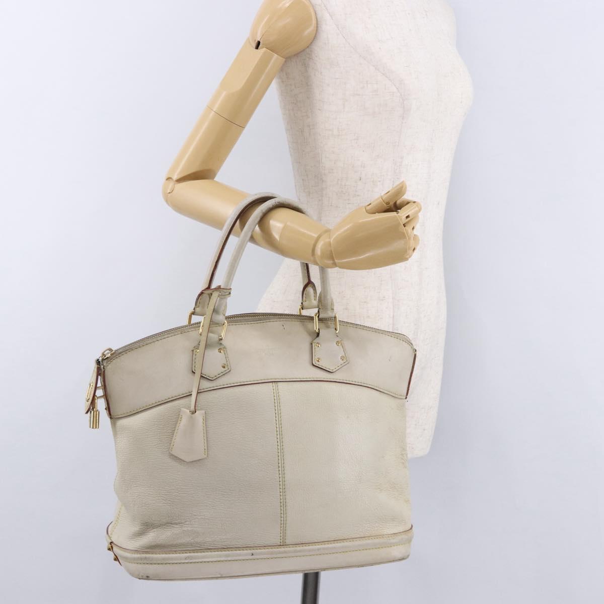 LOUIS VUITTON Suhari Rock It PM Hand Bag White M91887 LV Auth 195302