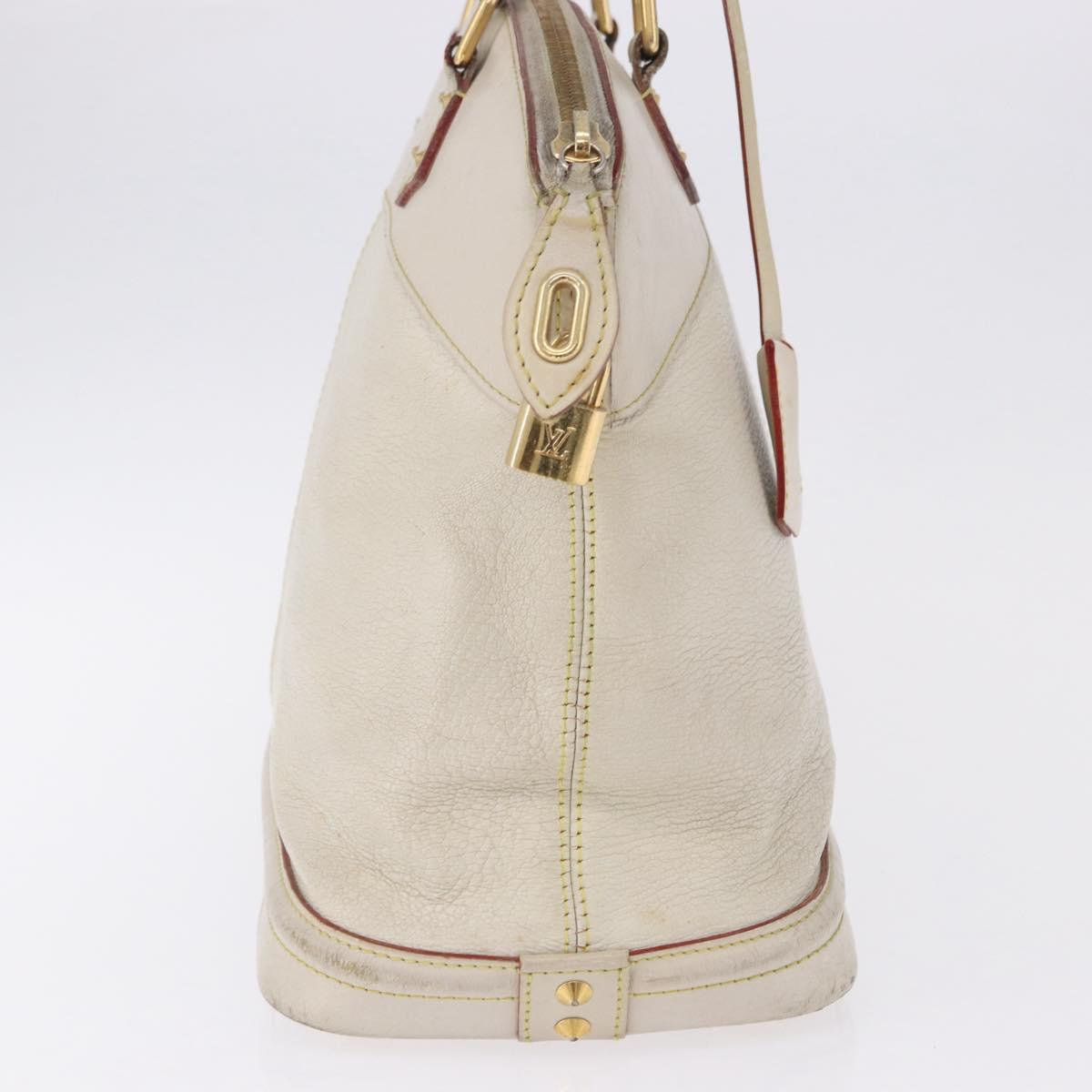 LOUIS VUITTON Suhari Rock It PM Hand Bag White M91887 LV Auth 195302