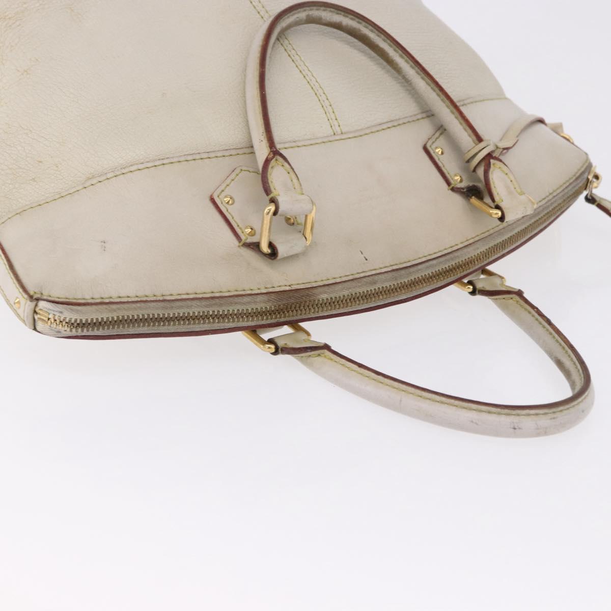 LOUIS VUITTON Suhari Rock It PM Hand Bag White M91887 LV Auth 195302
