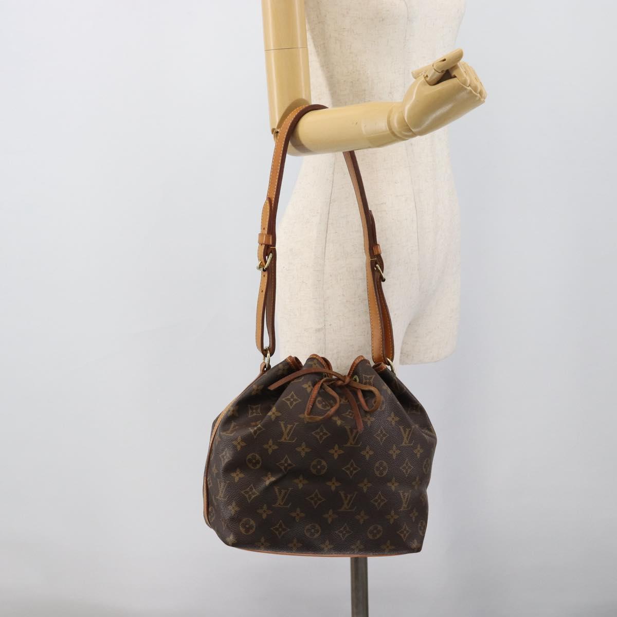 LOUIS VUITTON Monogram Petit Noe Shoulder Bag M42226 LV Auth 195303A