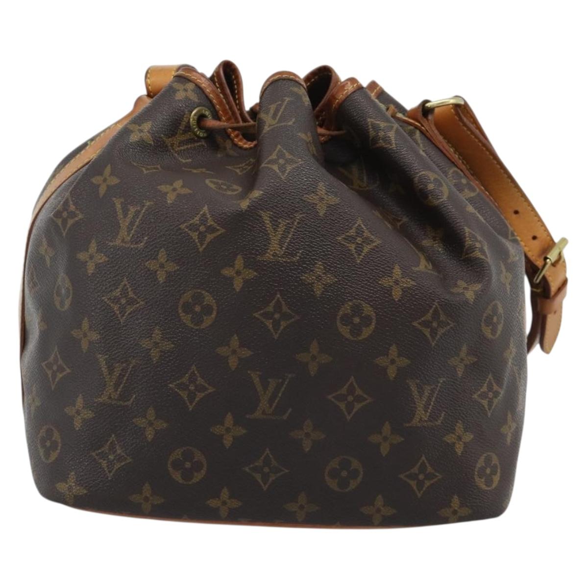 LOUIS VUITTON Monogram Petit Noe Shoulder Bag M42226 LV Auth 195303A