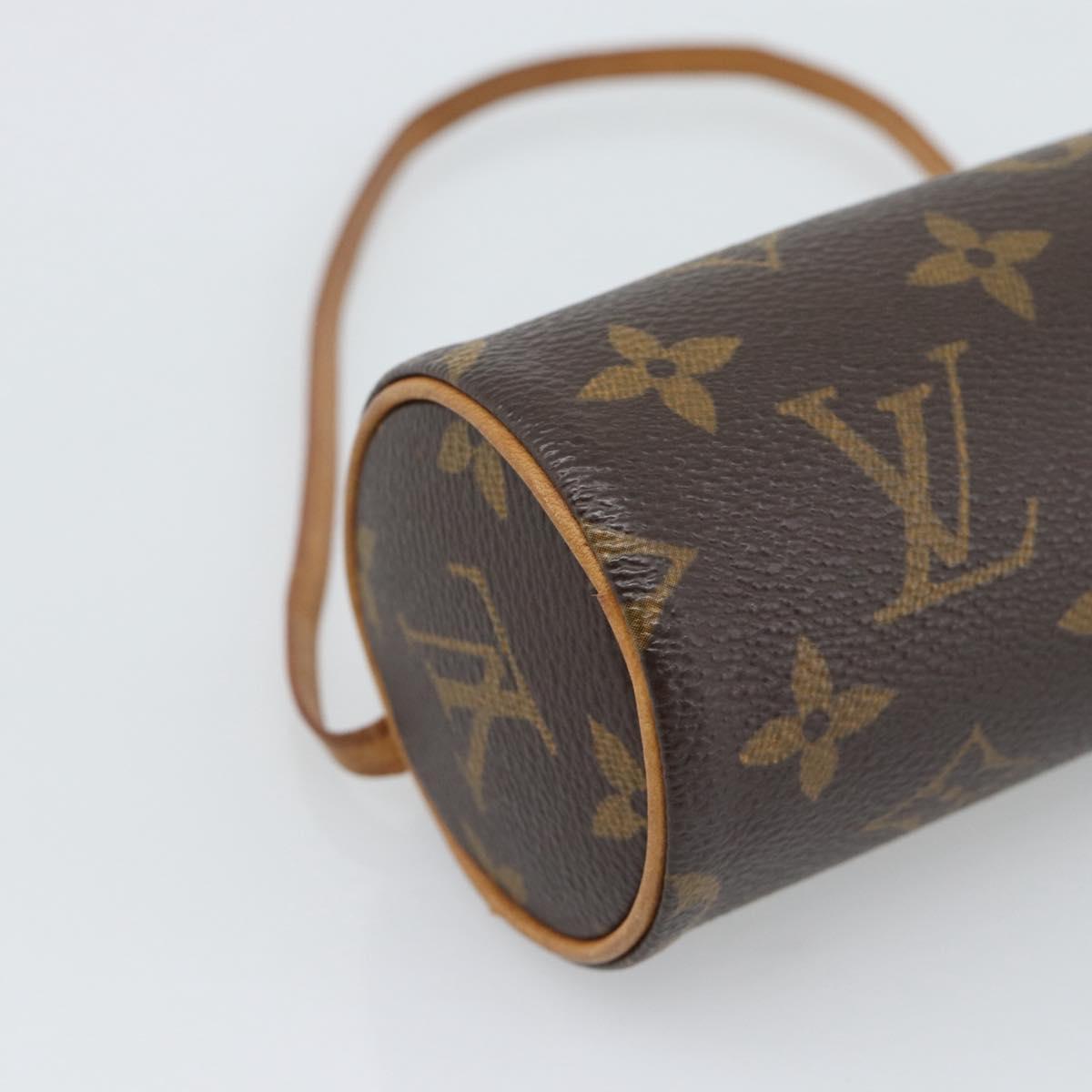 LOUIS VUITTON Monogram Papillon Pouch LV Auth 195304