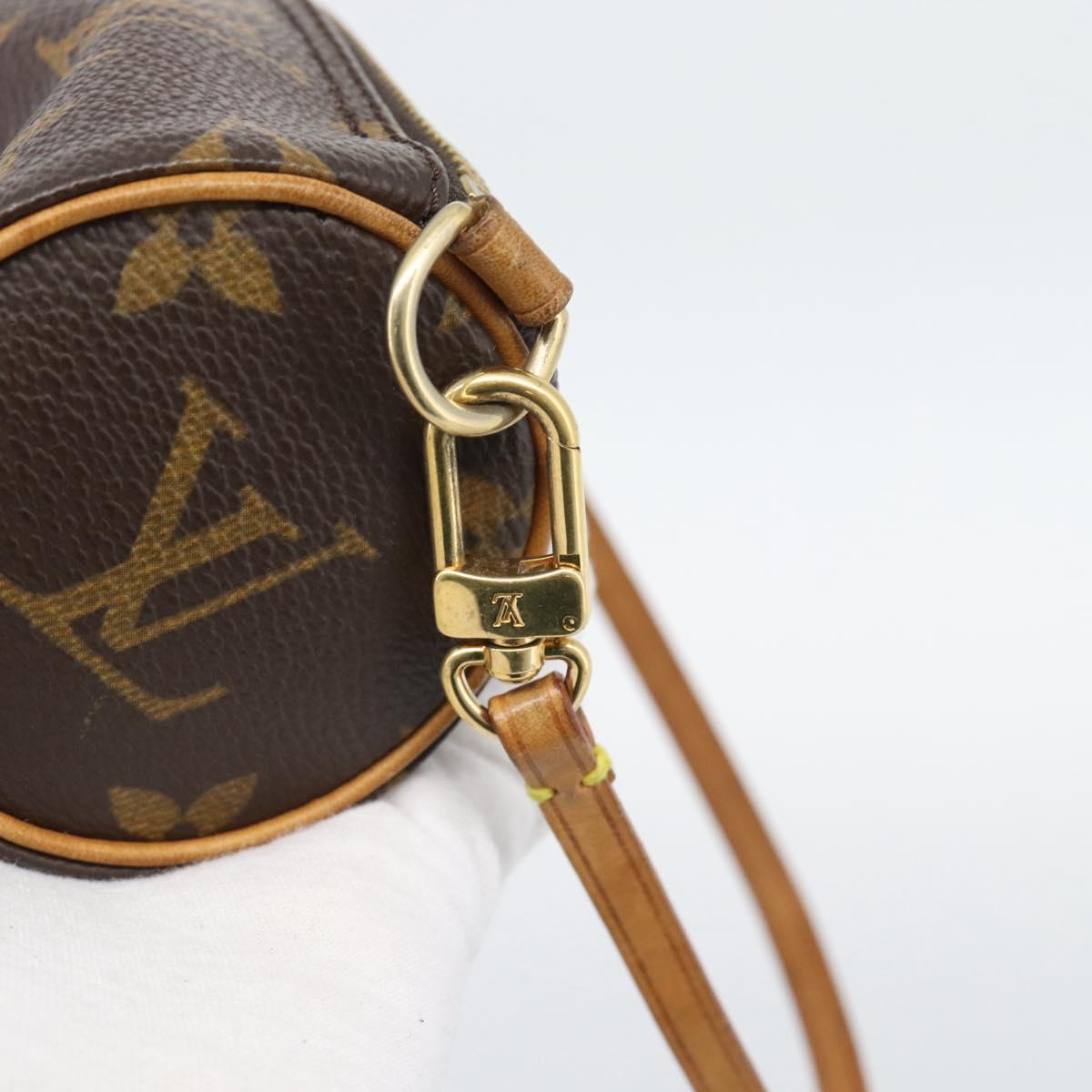 LOUIS VUITTON Monogram Papillon Pouch LV Auth 195304