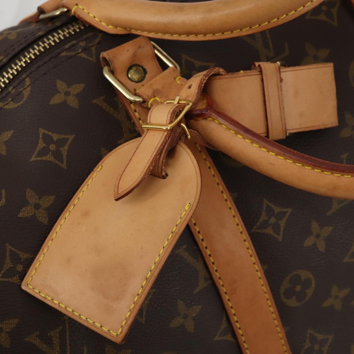 LOUIS VUITTON Monogram Keepall Bandouliere 55 Boston Bag M41414 LV Auth 195305A