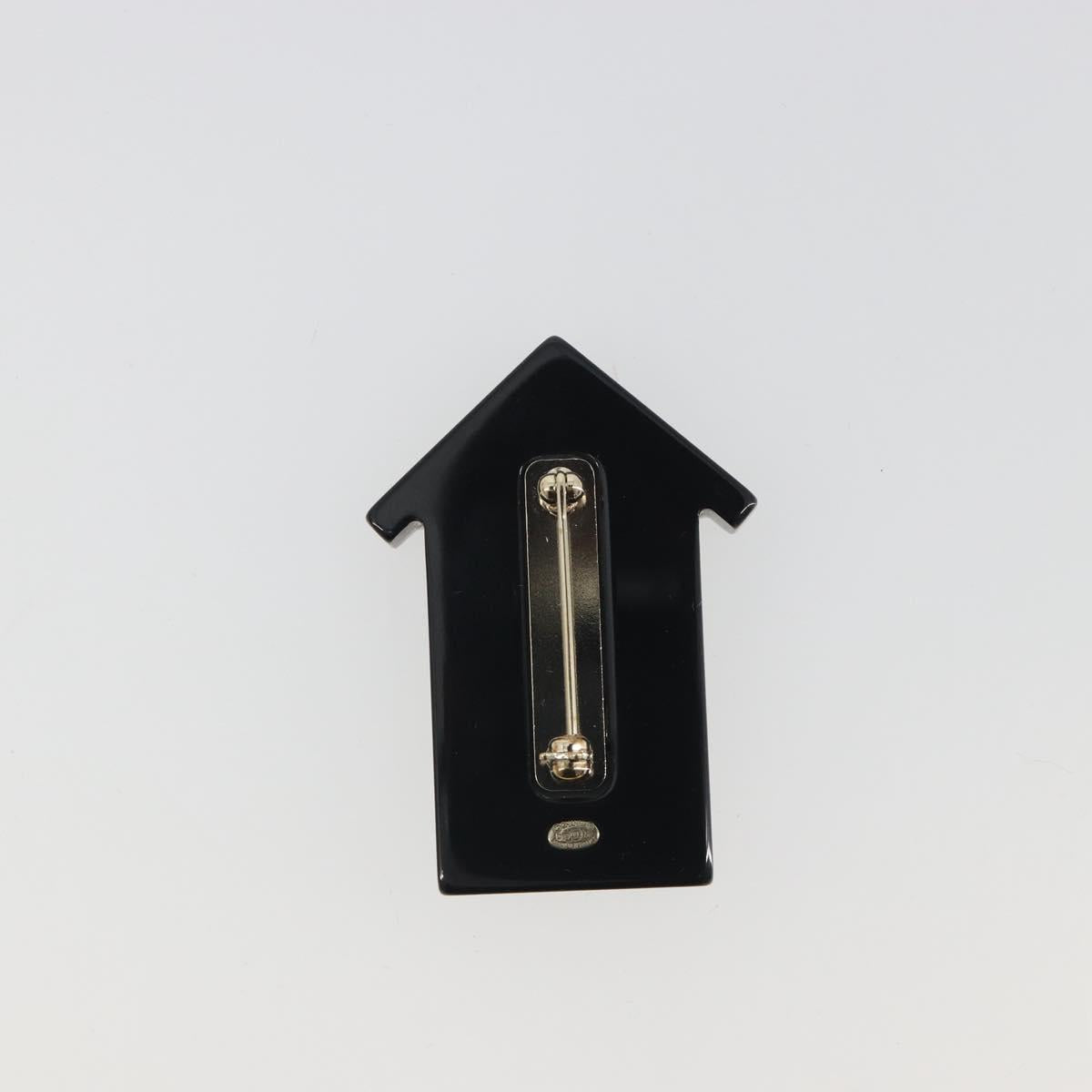 CHANEL Brooch plastic Blue CC Auth 195313M