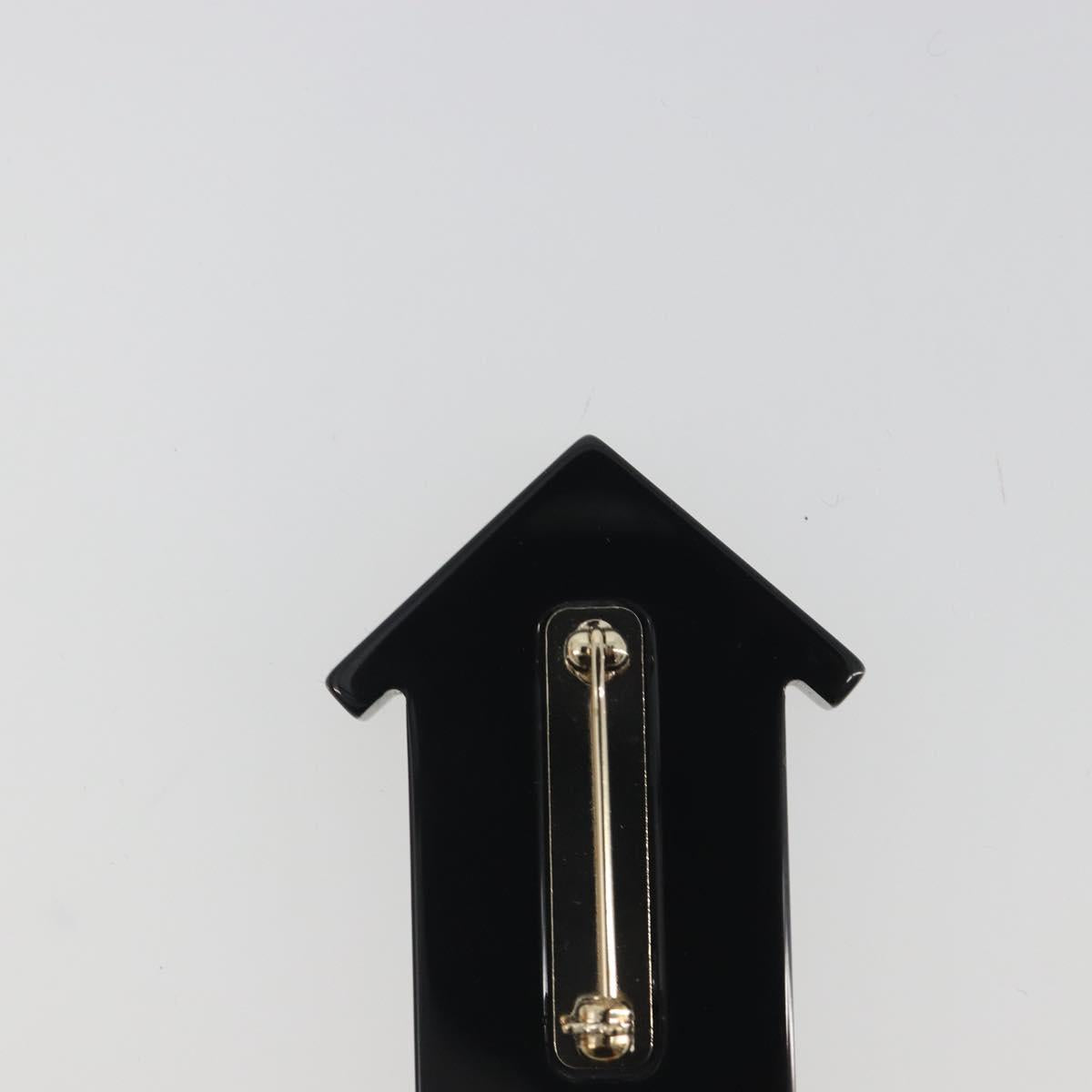 CHANEL Brooch plastic Blue CC Auth 195313M