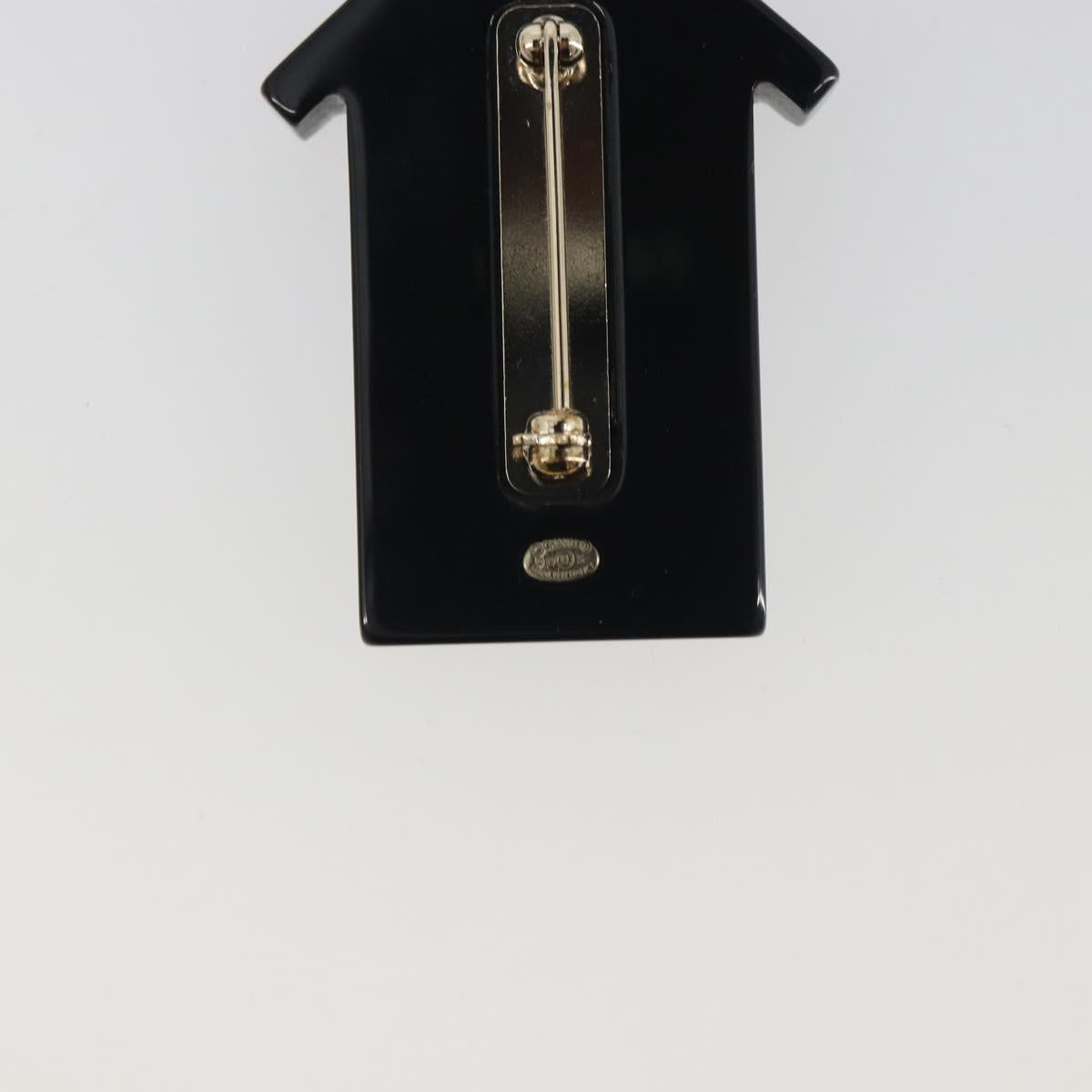 CHANEL Brooch plastic Blue CC Auth 195313M