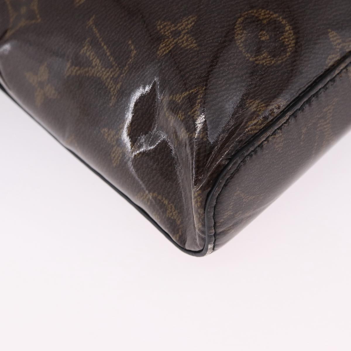 LOUIS VUITTON Monogram Glaze Messenger PM Bag Patent M43895 LV Auth 195320A