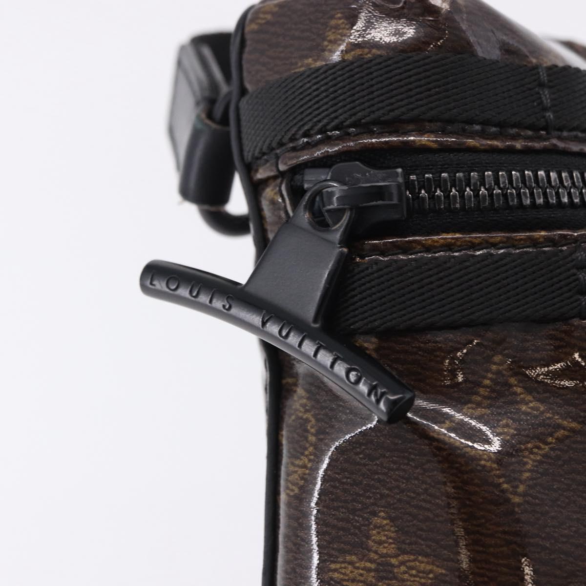 LOUIS VUITTON Monogram Glaze Messenger PM Bag Patent M43895 LV Auth 195320A