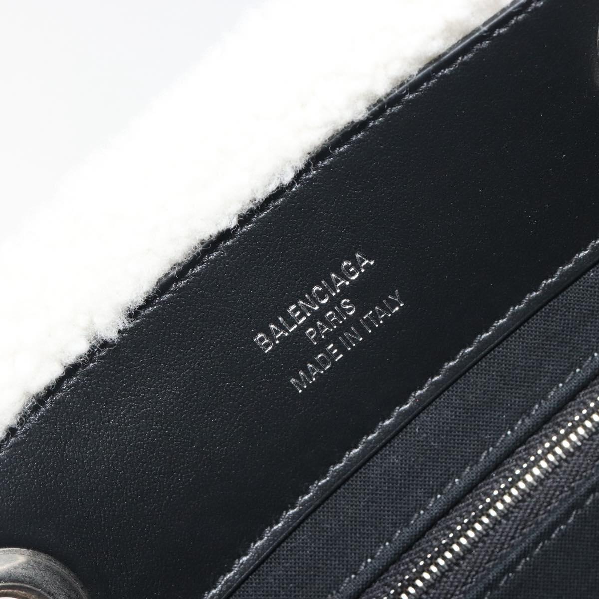 BALENCIAGA Duty Free Tote Bag Bore White Silver 759941 Auth 195322M