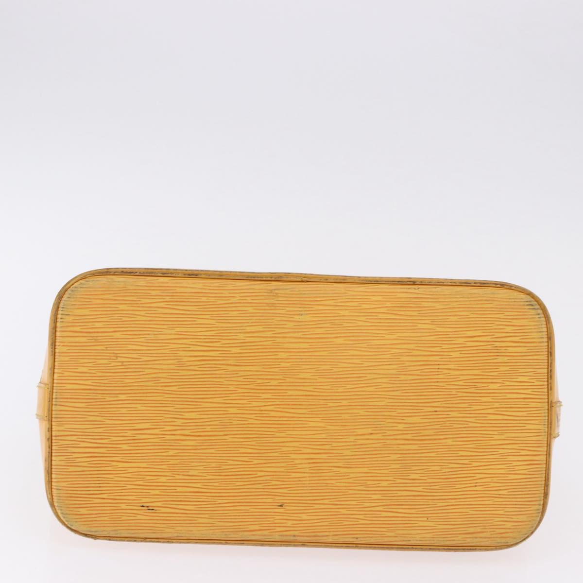 LOUIS VUITTON Epi Alma Hand Bag Tassili Yellow M52149 LV Auth 195328