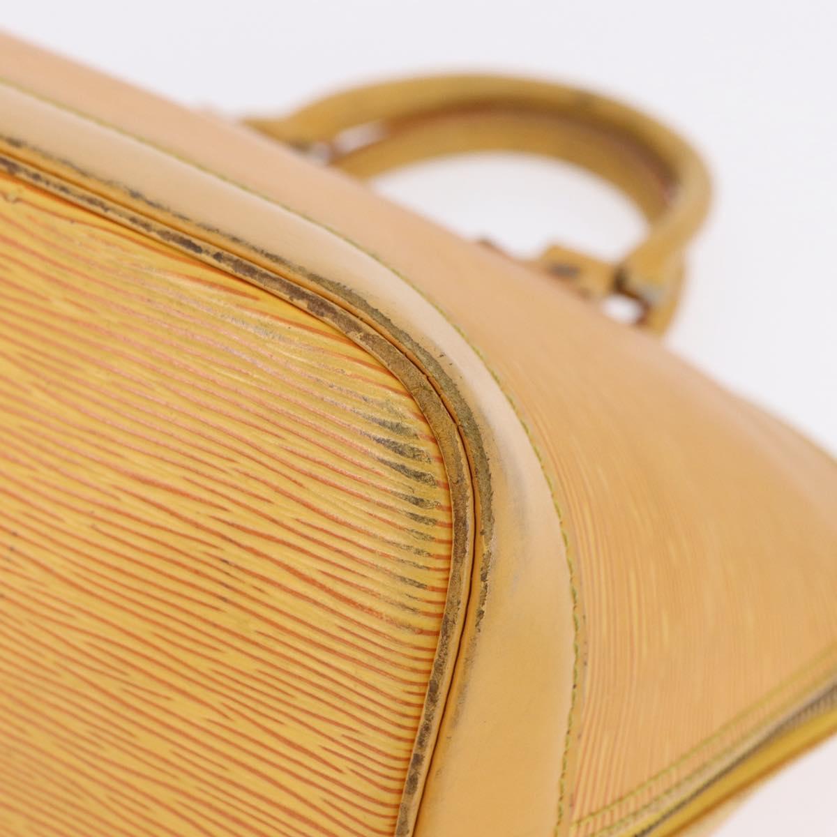 LOUIS VUITTON Epi Alma Hand Bag Tassili Yellow M52149 LV Auth 195328
