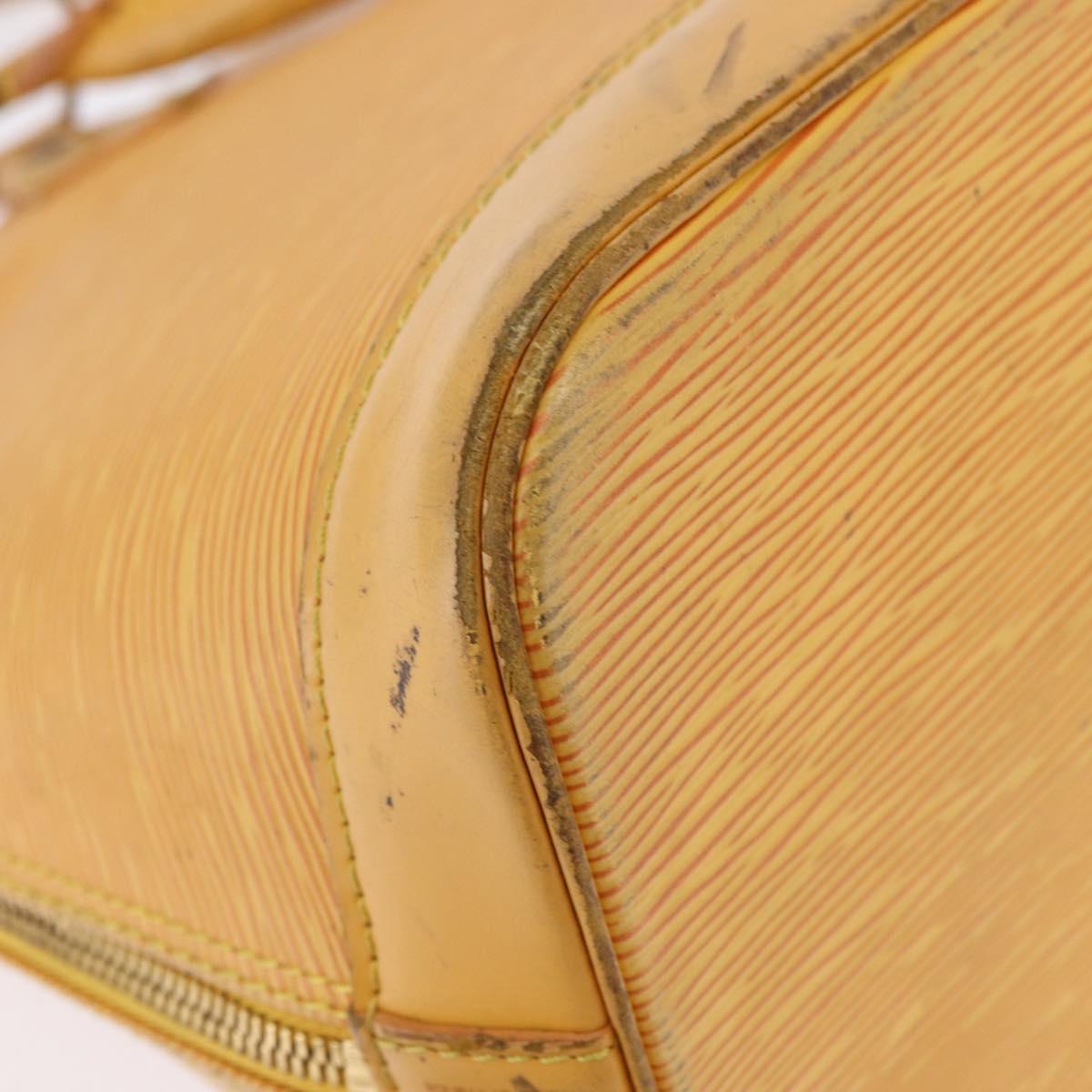 LOUIS VUITTON Epi Alma Hand Bag Tassili Yellow M52149 LV Auth 195328