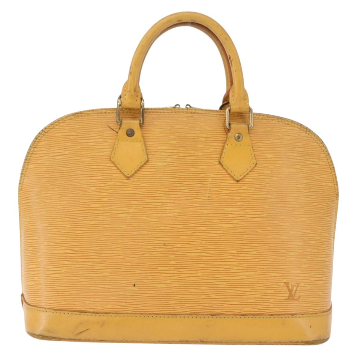 LOUIS VUITTON Epi Alma Hand Bag Tassili Yellow M52149 LV Auth 195328