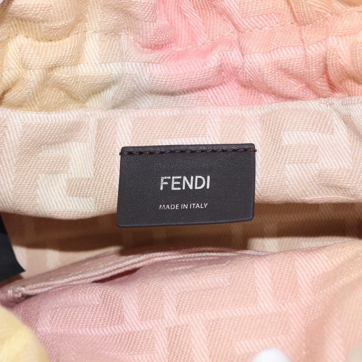 FENDI Zucca Canvas Mamma Baguette Shoulder Bag Multicolor 8BS105 Auth 195329SM