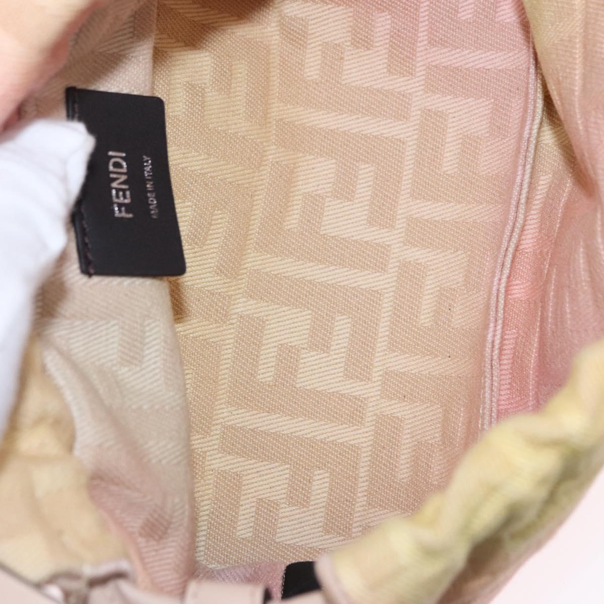 FENDI Zucca Canvas Mamma Baguette Shoulder Bag Multicolor 8BS105 Auth 195329SM