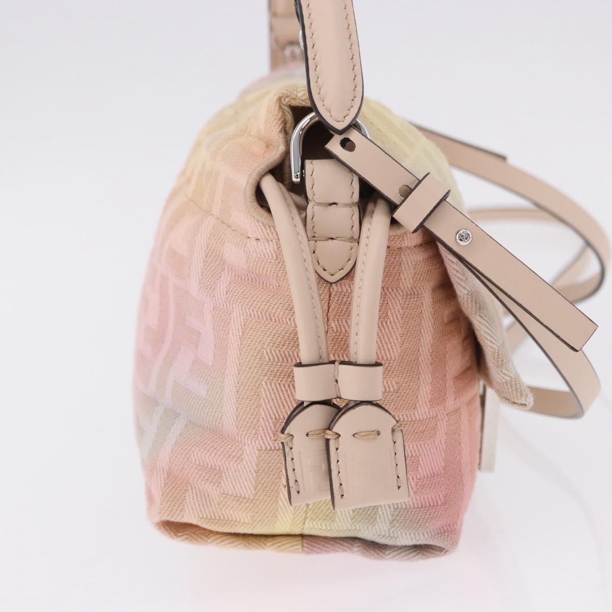 FENDI Zucca Canvas Mamma Baguette Shoulder Bag Multicolor 8BS105 Auth 195329SM