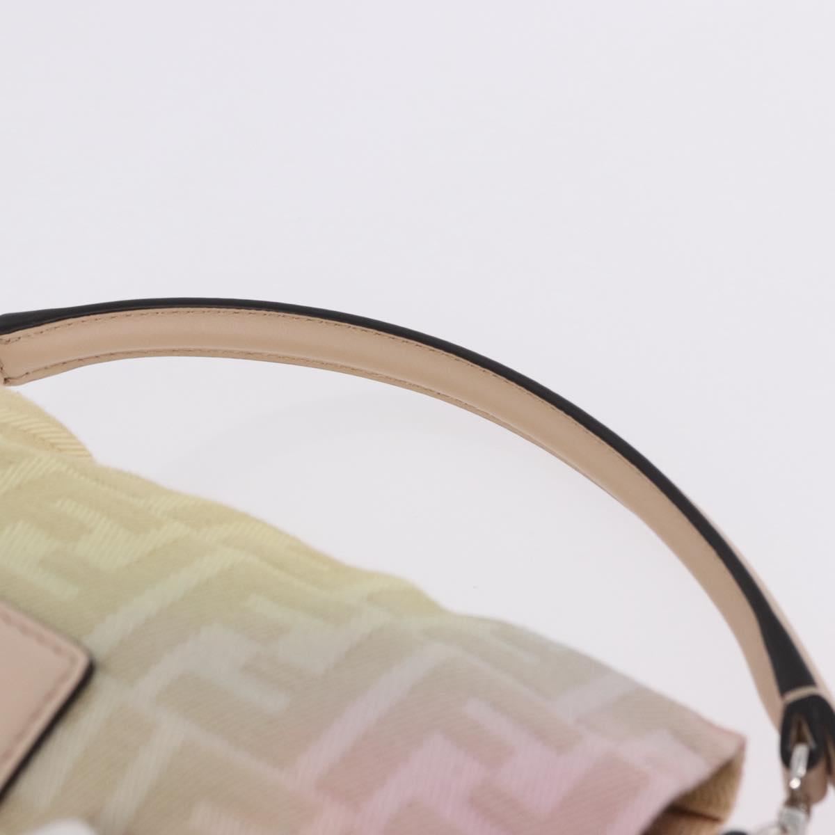 FENDI Zucca Canvas Mamma Baguette Shoulder Bag Multicolor 8BS105 Auth 195329SM
