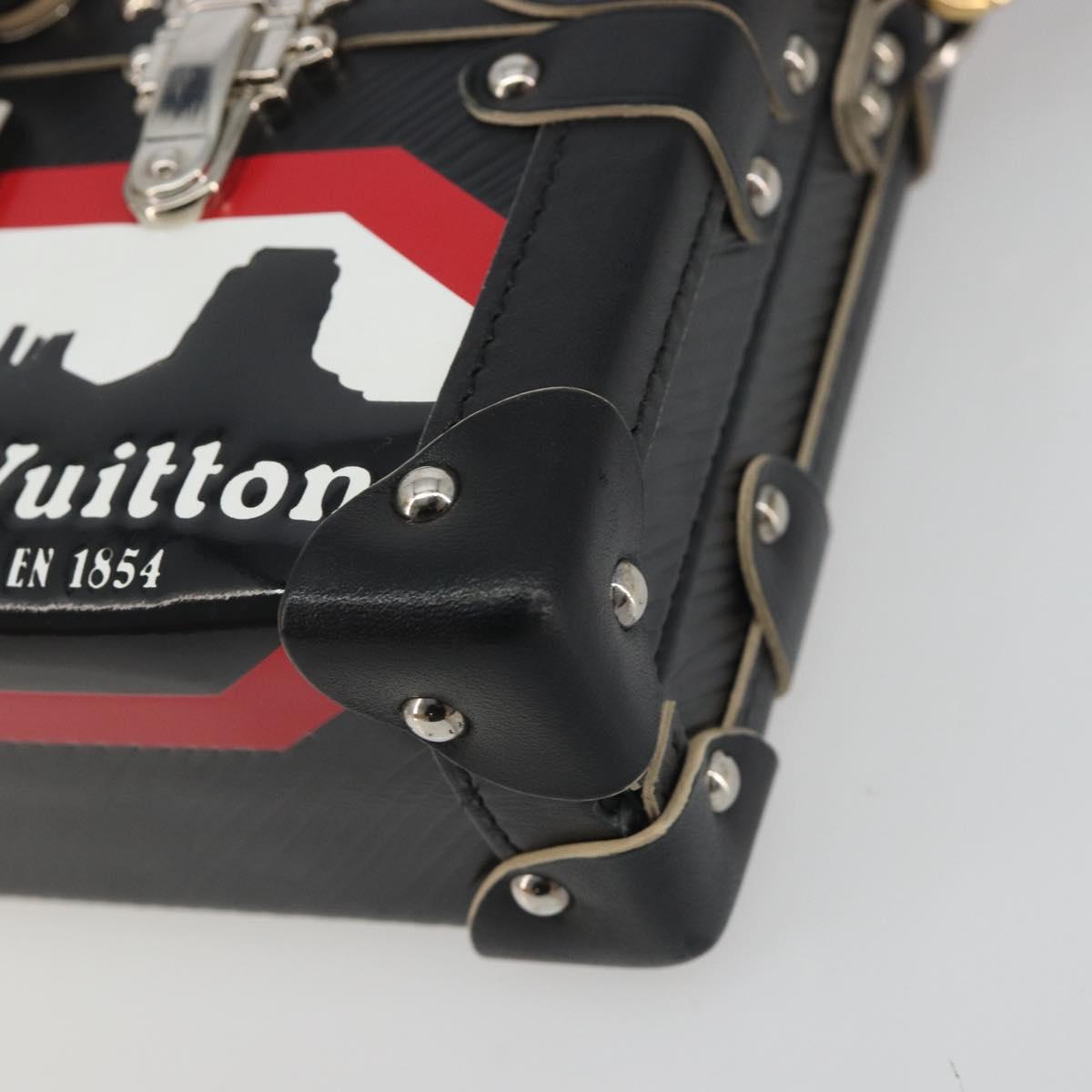 LOUIS VUITTON Epi Petite Mar Shoulder Bag Black Silver LV Auth 195331M