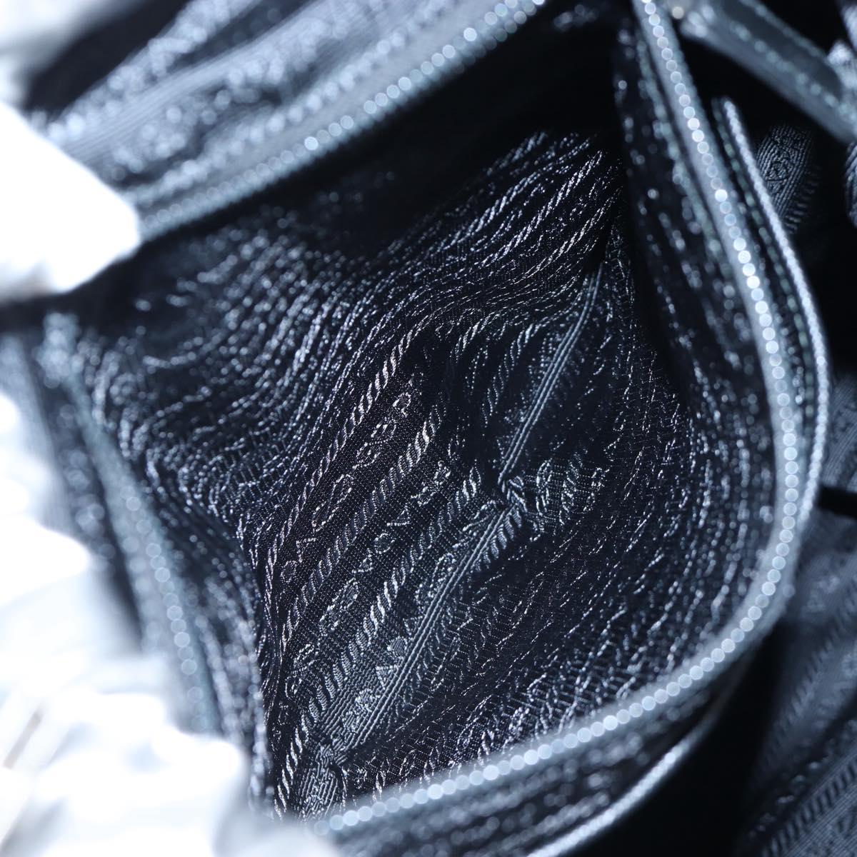 PRADA Backpack Canvas Silver Auth 195333M