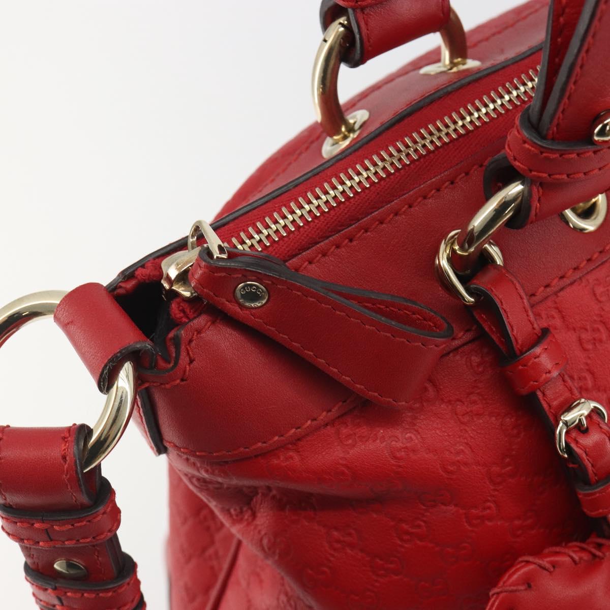GUCCI Micro GG Supreme Guccissima Valentine Bag Leather 2way 309122 Auth 195341A