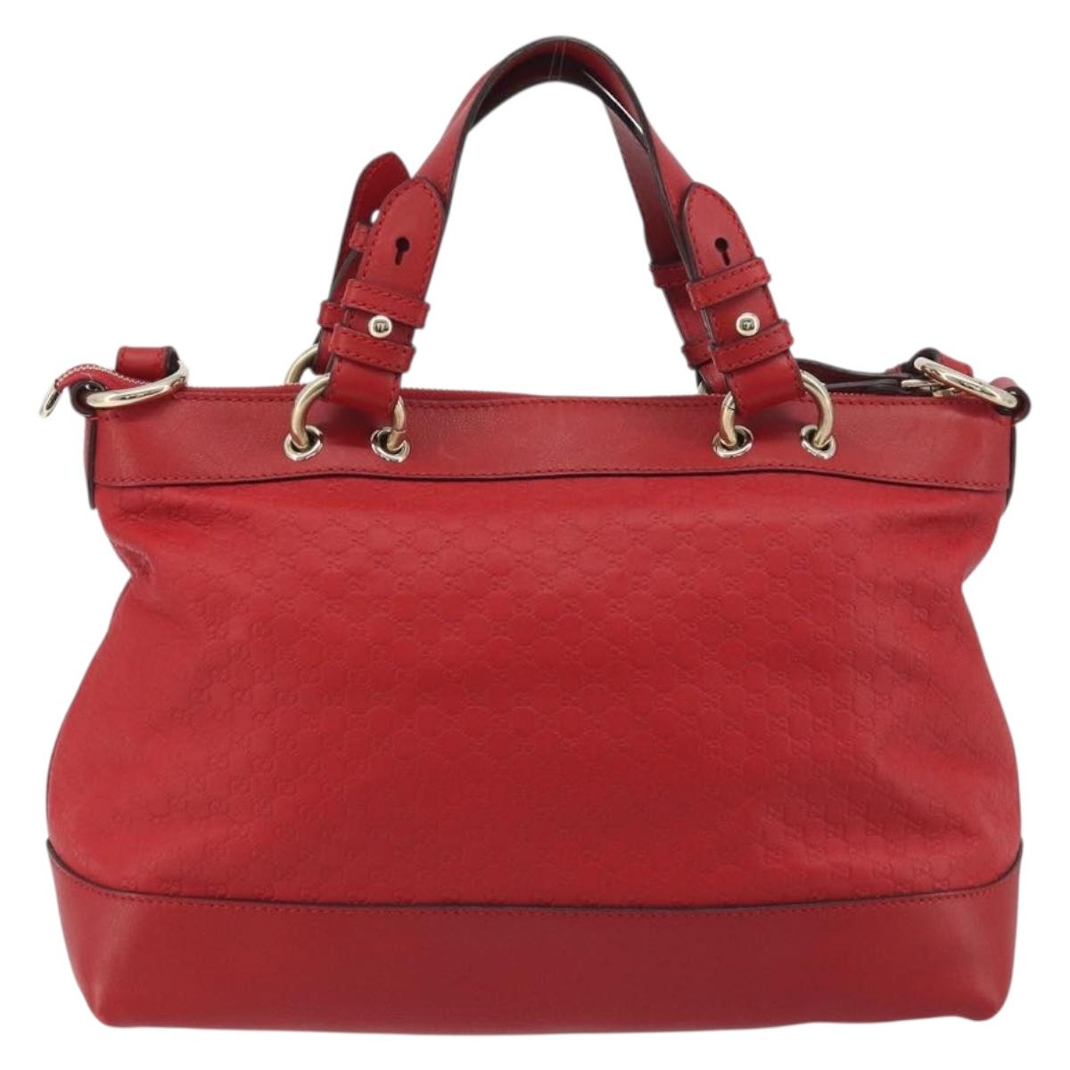 GUCCI Micro GG Supreme Guccissima Valentine Bag Leather 2way 309122 Auth 195341A