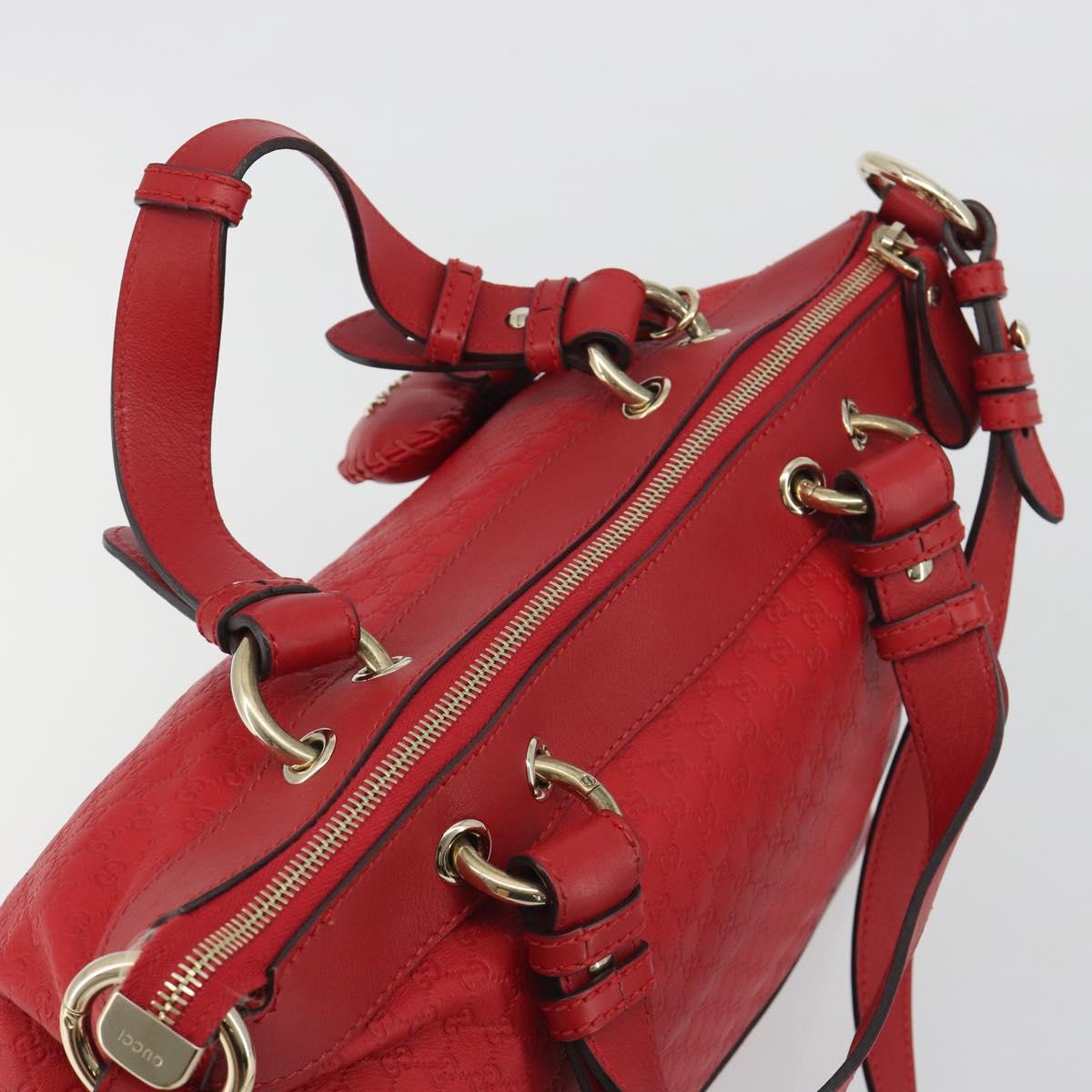GUCCI Micro GG Supreme Guccissima Valentine Bag Leather 2way 309122 Auth 195341A