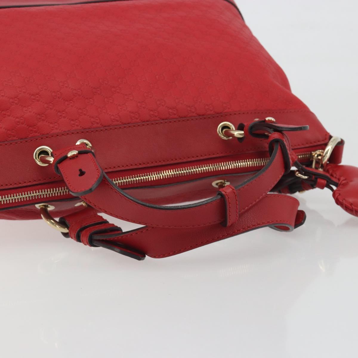 GUCCI Micro GG Supreme Guccissima Valentine Bag Leather 2way 309122 Auth 195341A