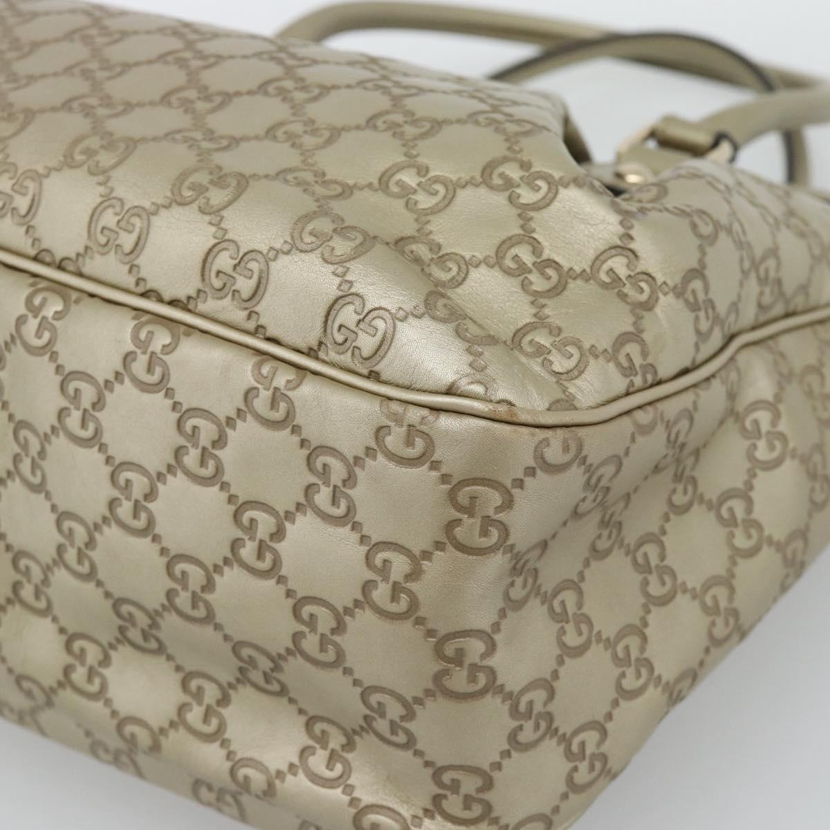GUCCI GuccissimaGG Sukey Tote Bag Leather Gold 296835 Auth 195353V