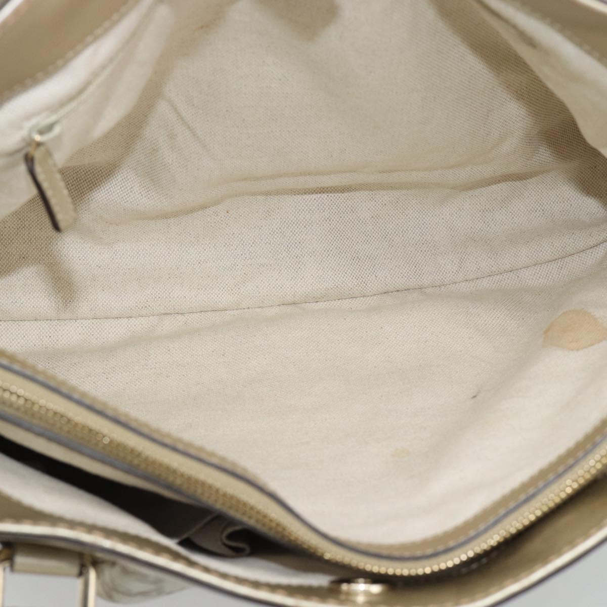 GUCCI GuccissimaGG Sukey Tote Bag Leather Gold 296835 Auth 195353V