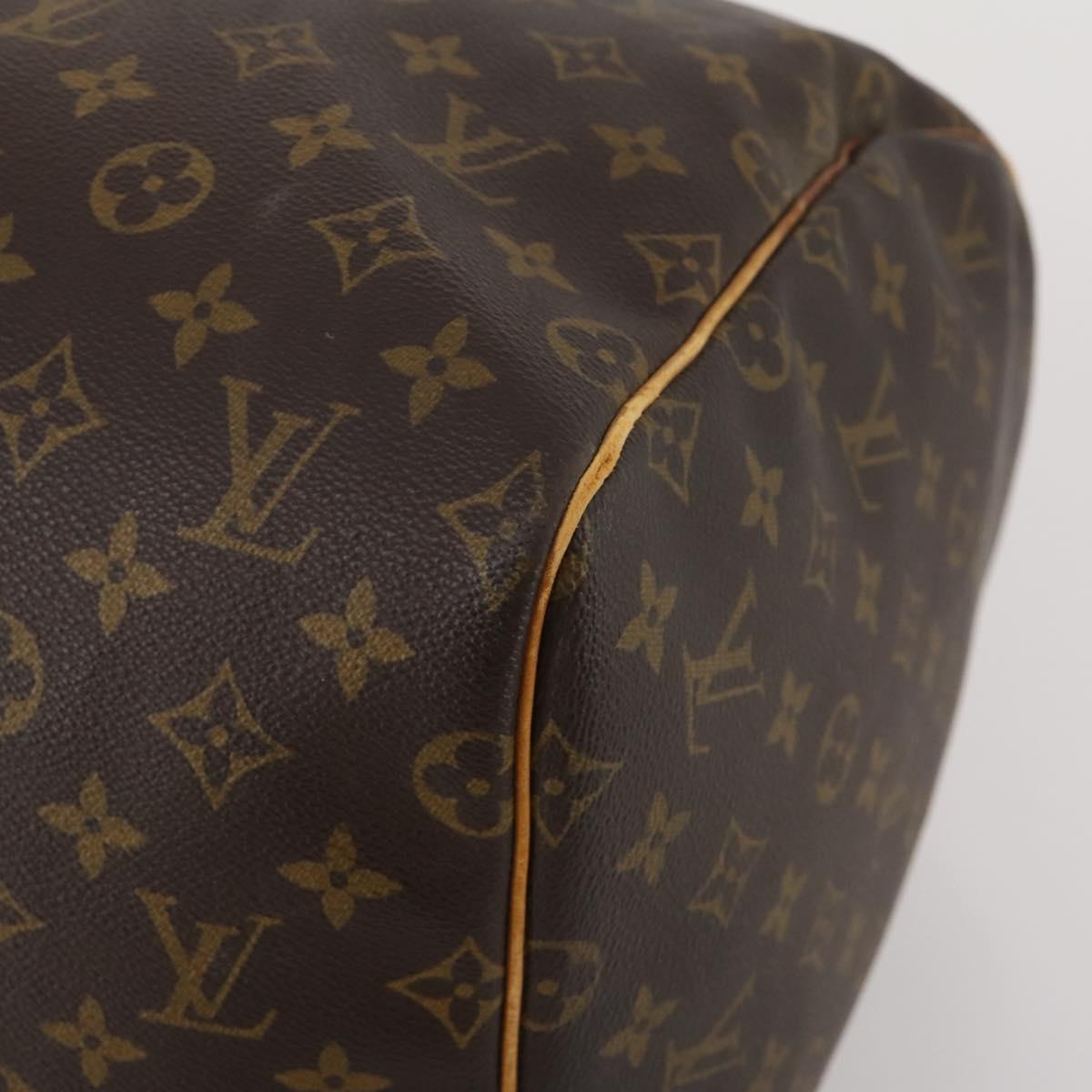 LOUIS VUITTON Monogram Keepall 55 Boston Bag M41424 LV Auth 195357
