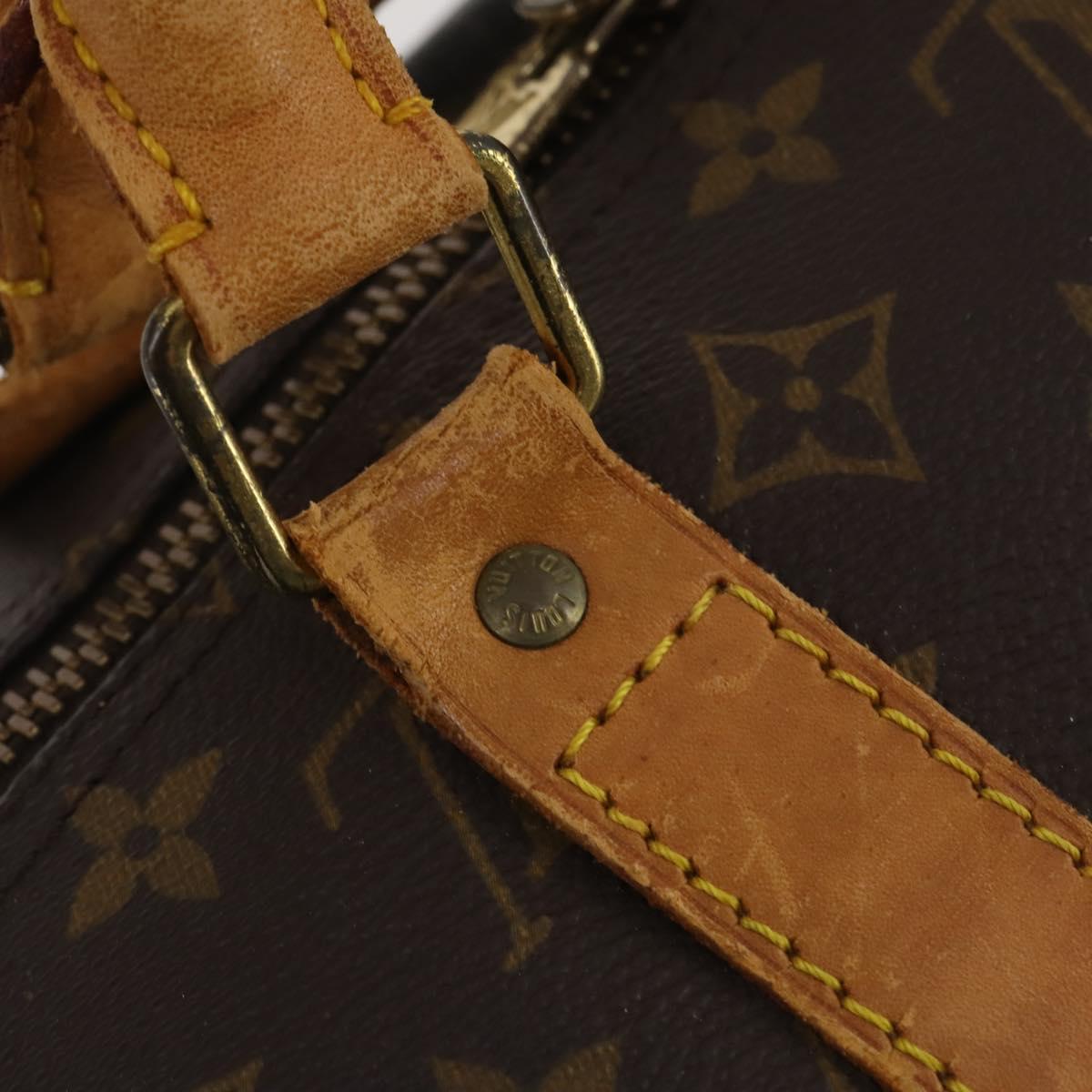 LOUIS VUITTON Monogram Keepall 55 Boston Bag M41424 LV Auth 195357