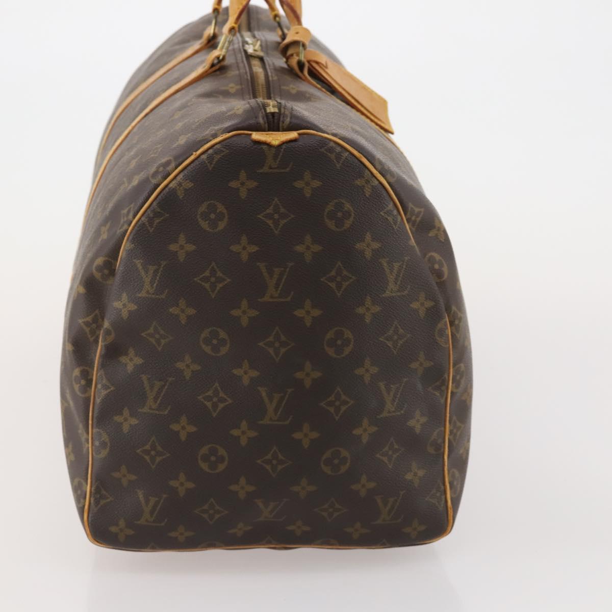 LOUIS VUITTON Monogram Keepall 55 Boston Bag M41424 LV Auth 195357