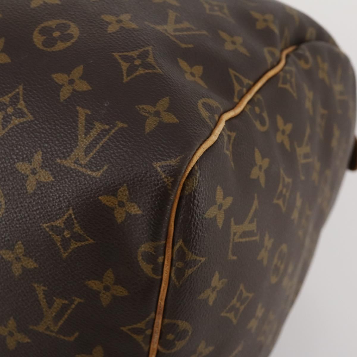 LOUIS VUITTON Monogram Keepall 55 Boston Bag M41424 LV Auth 195358