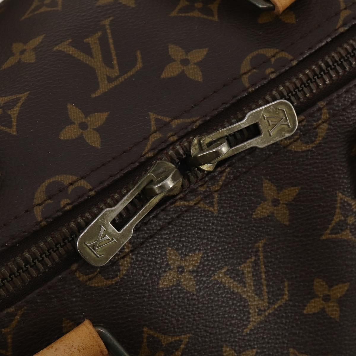 LOUIS VUITTON Monogram Keepall 55 Boston Bag M41424 LV Auth 195358