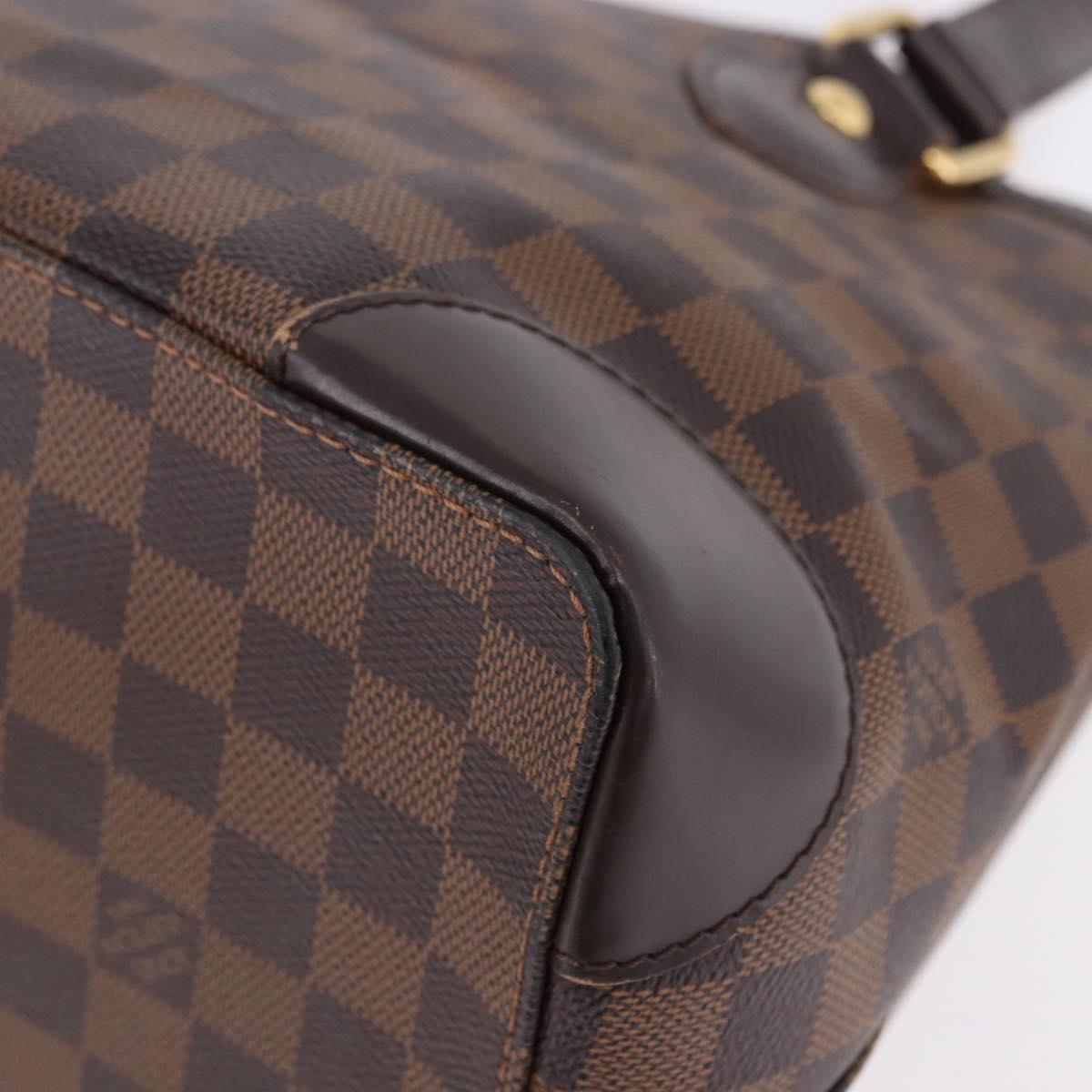 LOUIS VUITTON Damier Ebene Hampstead PM Tote Bag N51205 LV Auth 195359