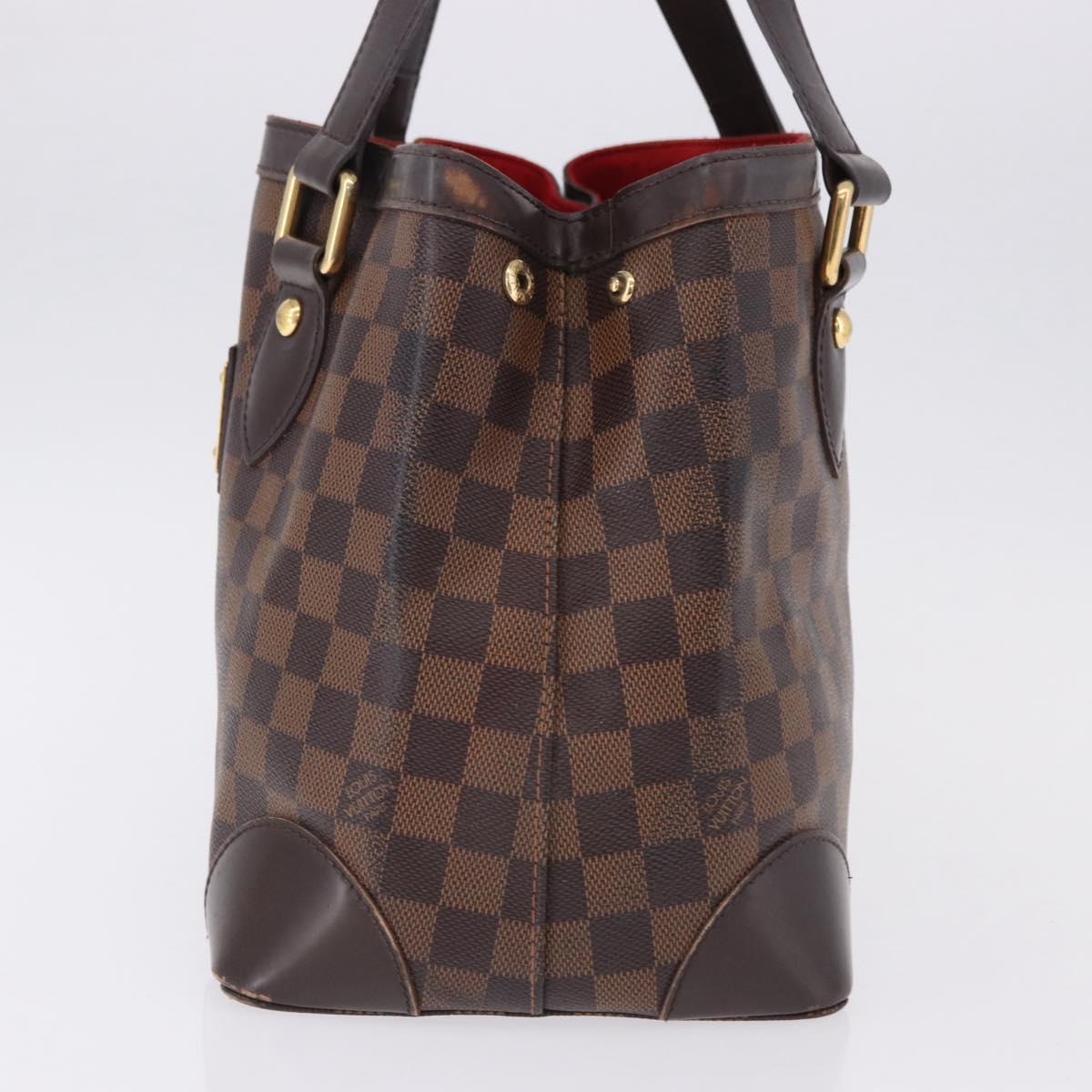 LOUIS VUITTON Damier Ebene Hampstead PM Tote Bag N51205 LV Auth 195359