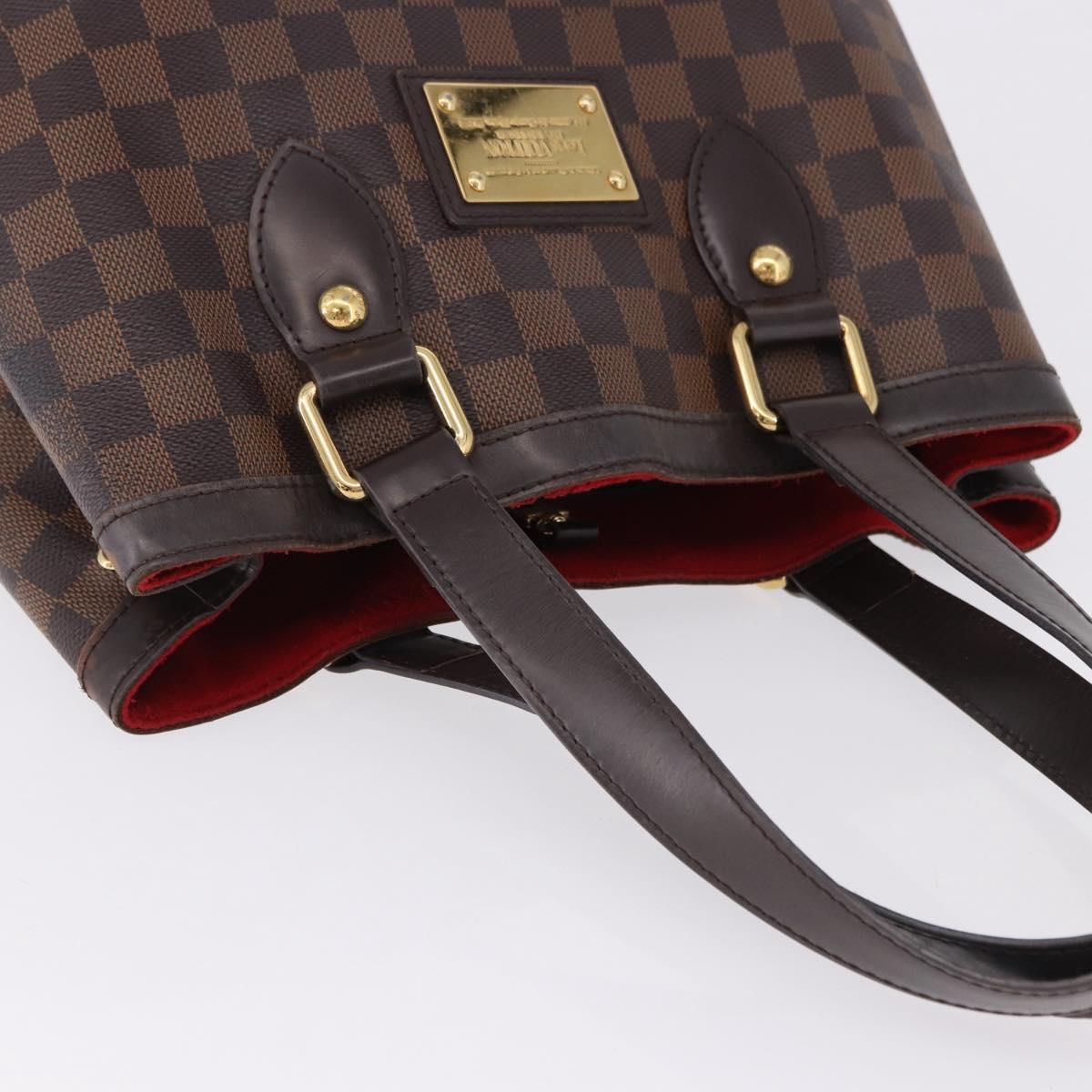 LOUIS VUITTON Damier Ebene Hampstead PM Tote Bag N51205 LV Auth 195359