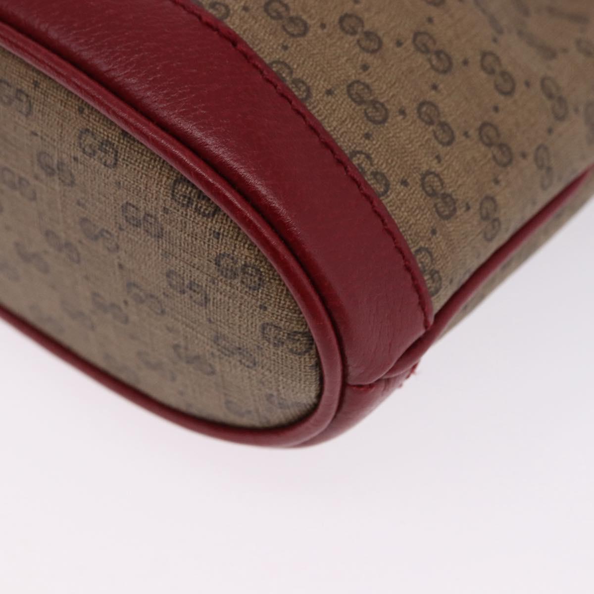 GUCCI Micro GG Supreme Fujiko Pro Bag PVC Beige Gold 647801 Auth 195367M