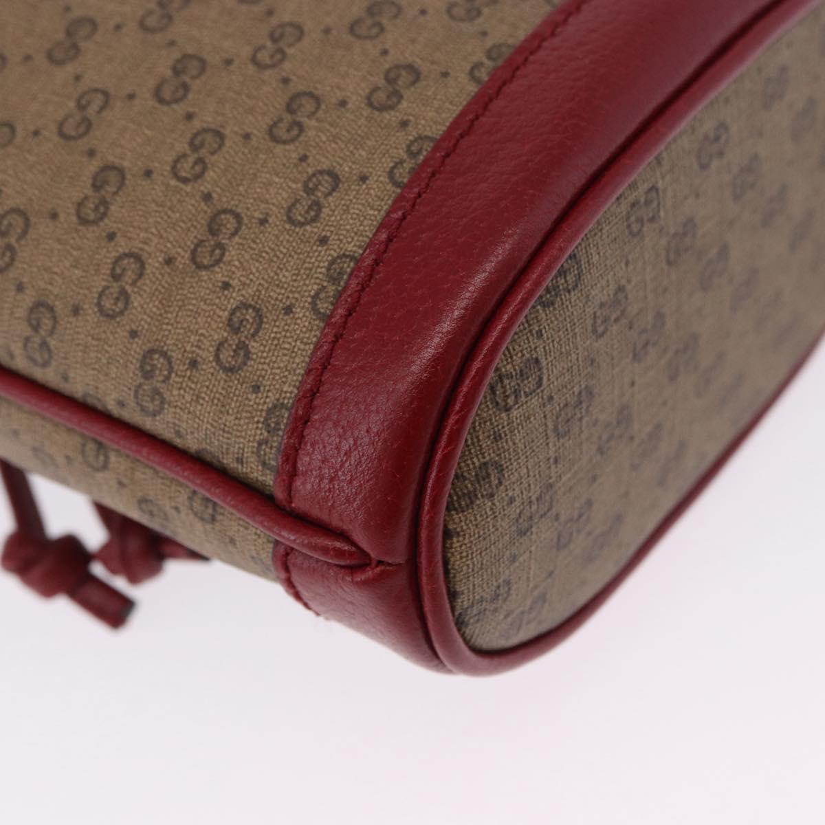 GUCCI Micro GG Supreme Fujiko Pro Bag PVC Beige Gold 647801 Auth 195367M