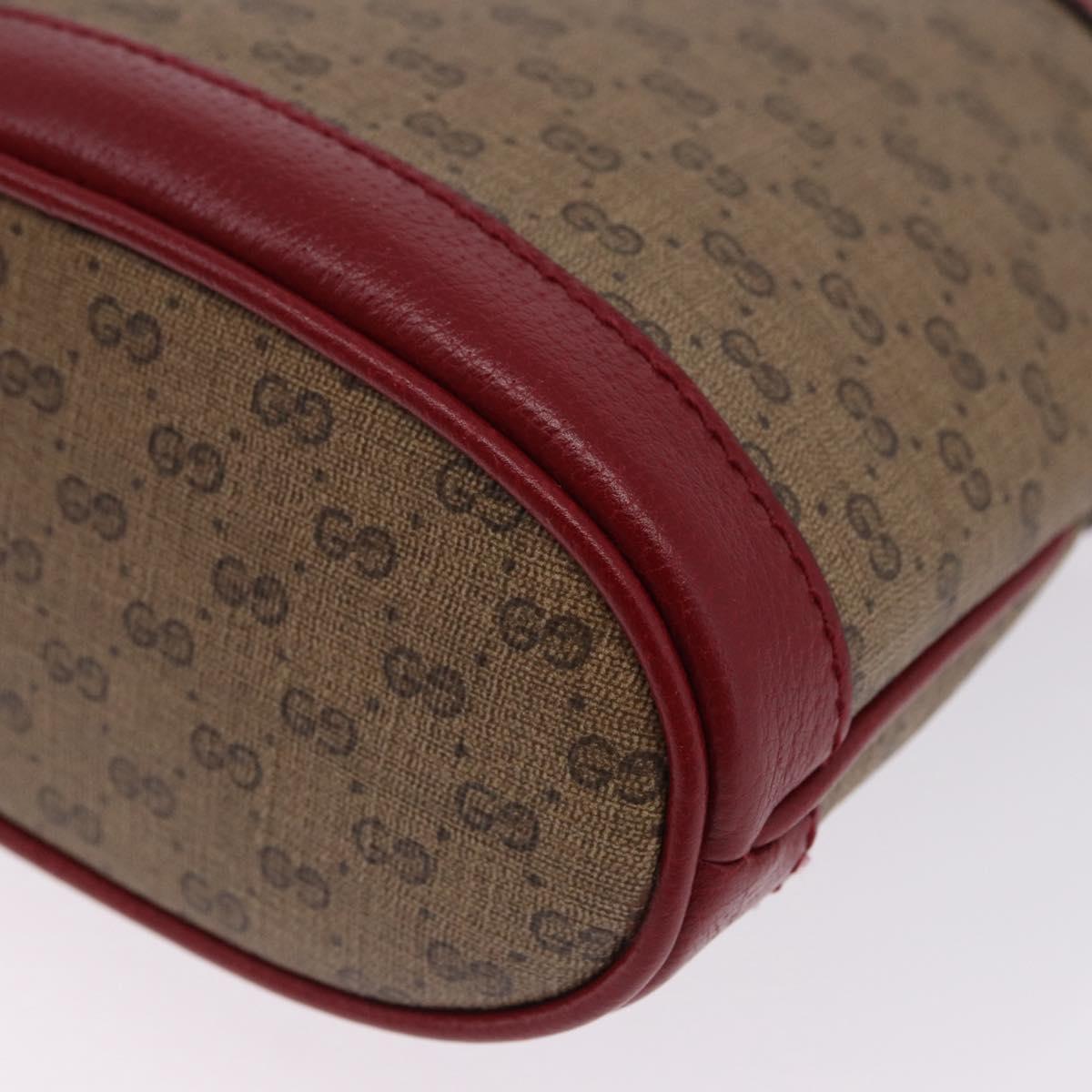 GUCCI Micro GG Supreme Fujiko Pro Bag PVC Beige Gold 647801 Auth 195367M