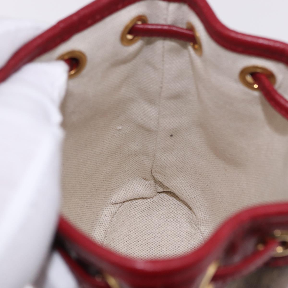 GUCCI Micro GG Supreme Fujiko Pro Bag PVC Beige Gold 647801 Auth 195367M