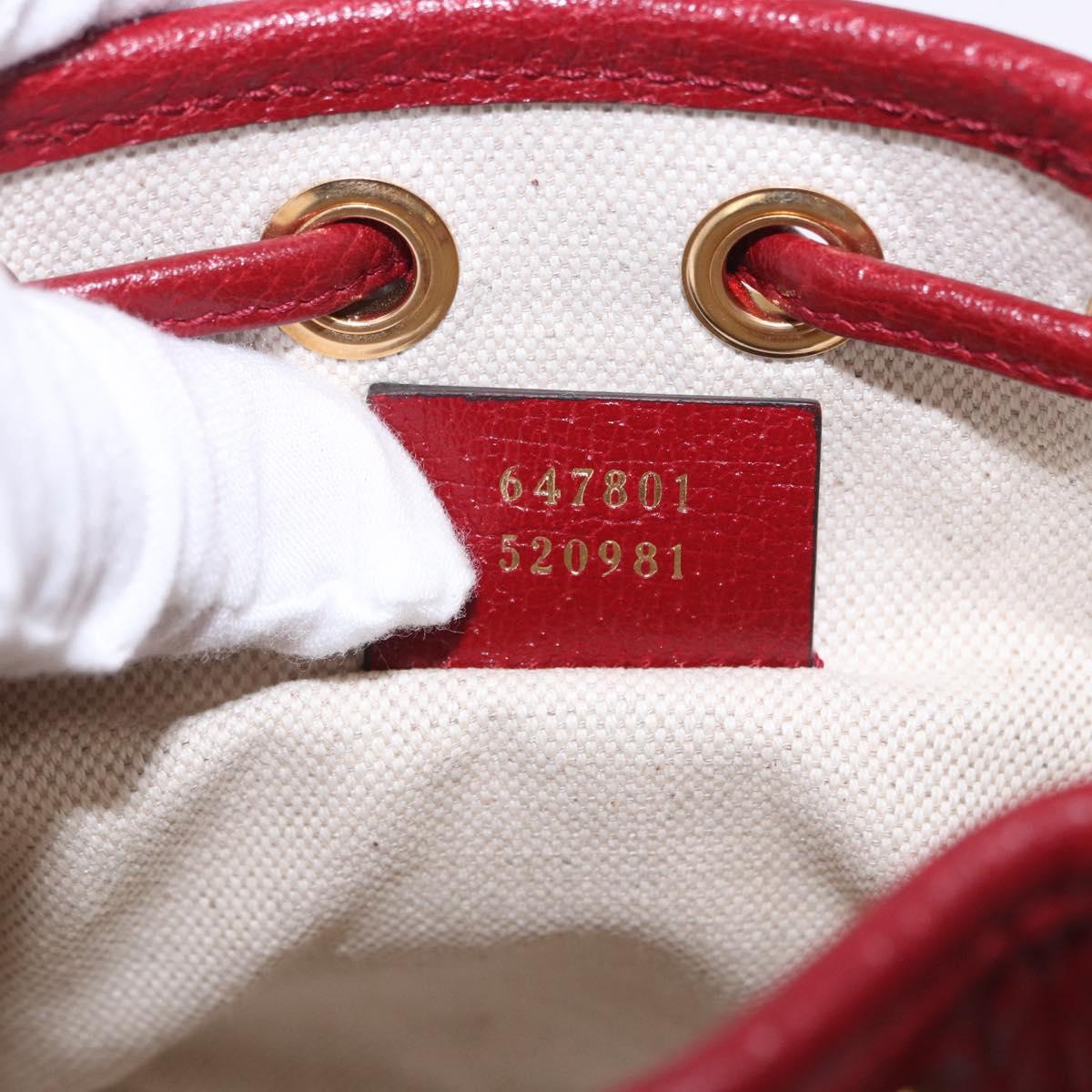 GUCCI Micro GG Supreme Fujiko Pro Bag PVC Beige Gold 647801 Auth 195367M