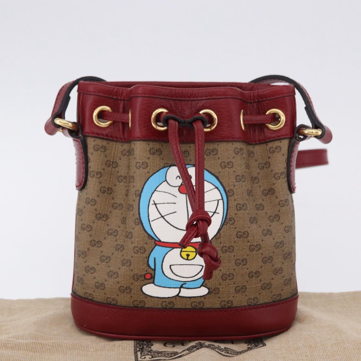 GUCCI Micro GG Supreme Fujiko Pro Bag PVC Beige Gold 647801 Auth 195367M