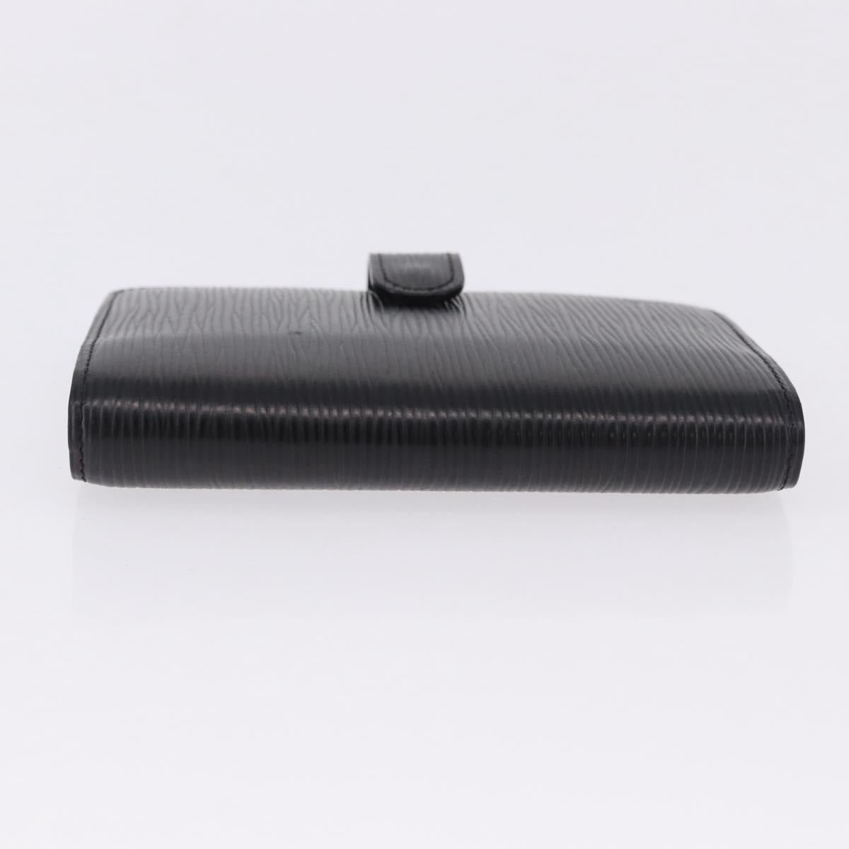 LOUIS VUITTON Epi Agenda PM Day Planner Cover Black R20052 LV Auth 195368